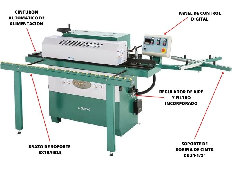 Enchapadora automática de cantos y bordes Grizzly G0854