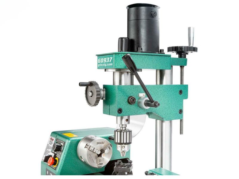 combinación de torno fresadora de 6" x 10"grizzly industrial g0937