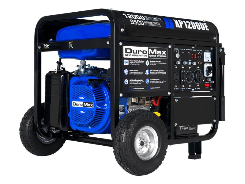 Generador portátil a gasolina de 12000 Watts  - 12 KW DuroMax XP12000E