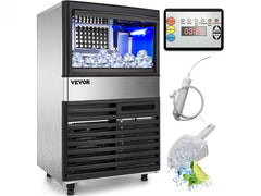 maquina de hielo comercial 70 kg/dia maquina fabricadora de hielo comercial 155 lbs/dia vevor