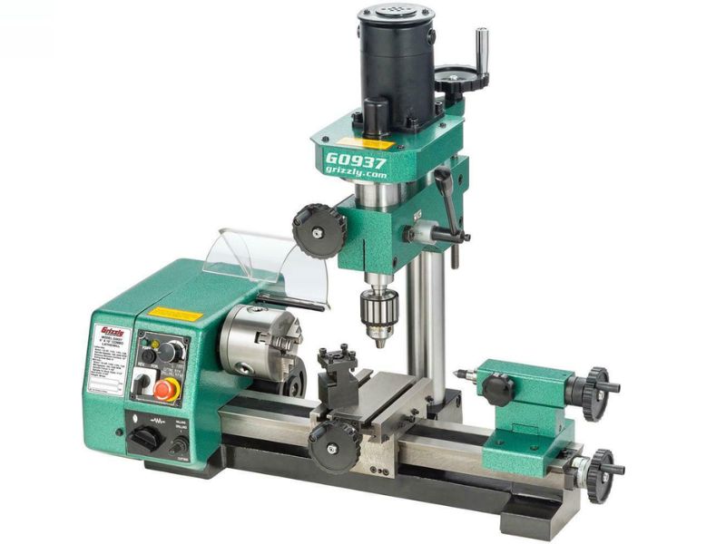 combinación de torno fresadora de 6" x 10"grizzly industrial g0937