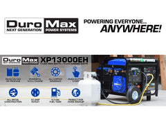 Generador portatil de luz gasolina y gas propano 13000 watts-Planta de luz hibrida gasolina y gas propano 13000 w DuroMax XP13000EH