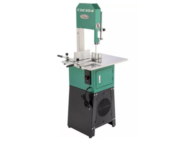 Sierra de cinta cortadora de carne y hueso de 10" con molino 3/4 HP Grizzly Industrial