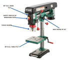 prensa de taladro radial de banco de 34" y 1/2 hp grizzly industrial g7945