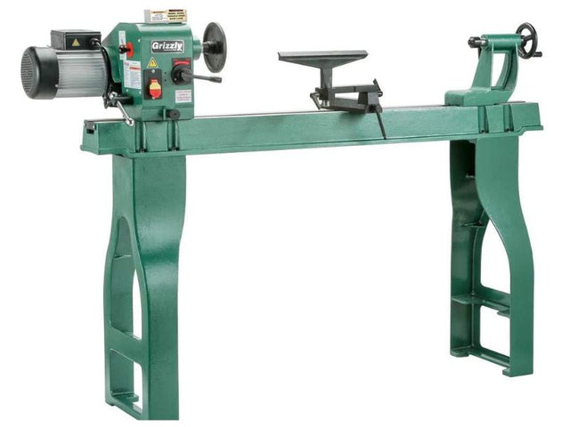 torno para madera de 16" x 46" con dro-lectura digital-torno para taller de carpinteria grizzly g0462