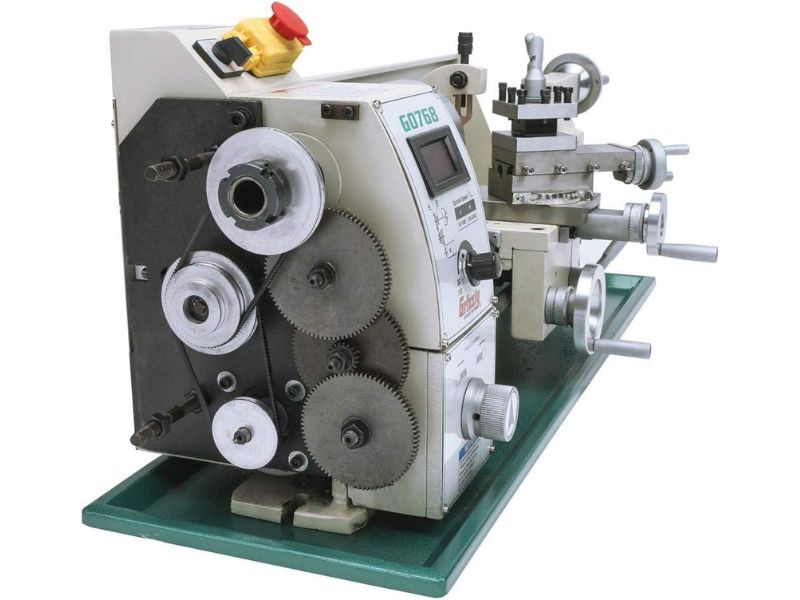 Torno para metal de banco de 8" x 16" de velocidad variable Grizzly G0768